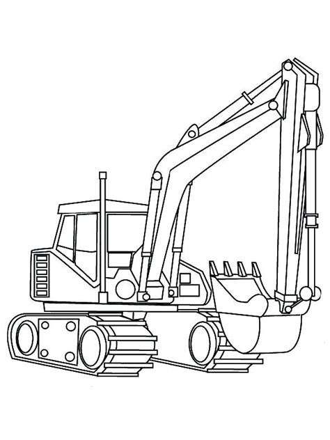 free printable digger coloring pages